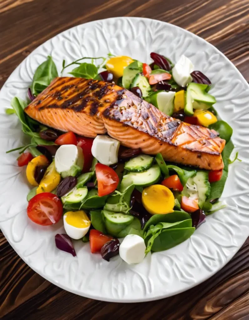 Easy Balsamic Salmon Salad