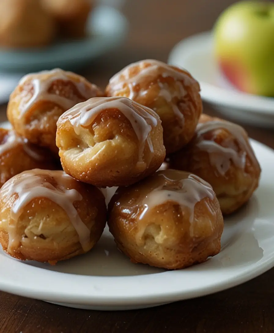 Caramel Apple Fritter Bites