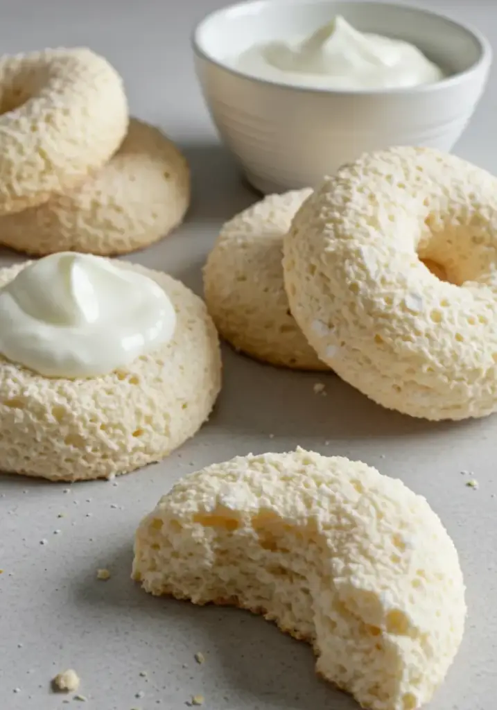 angel food cake cookies with greek yogurt