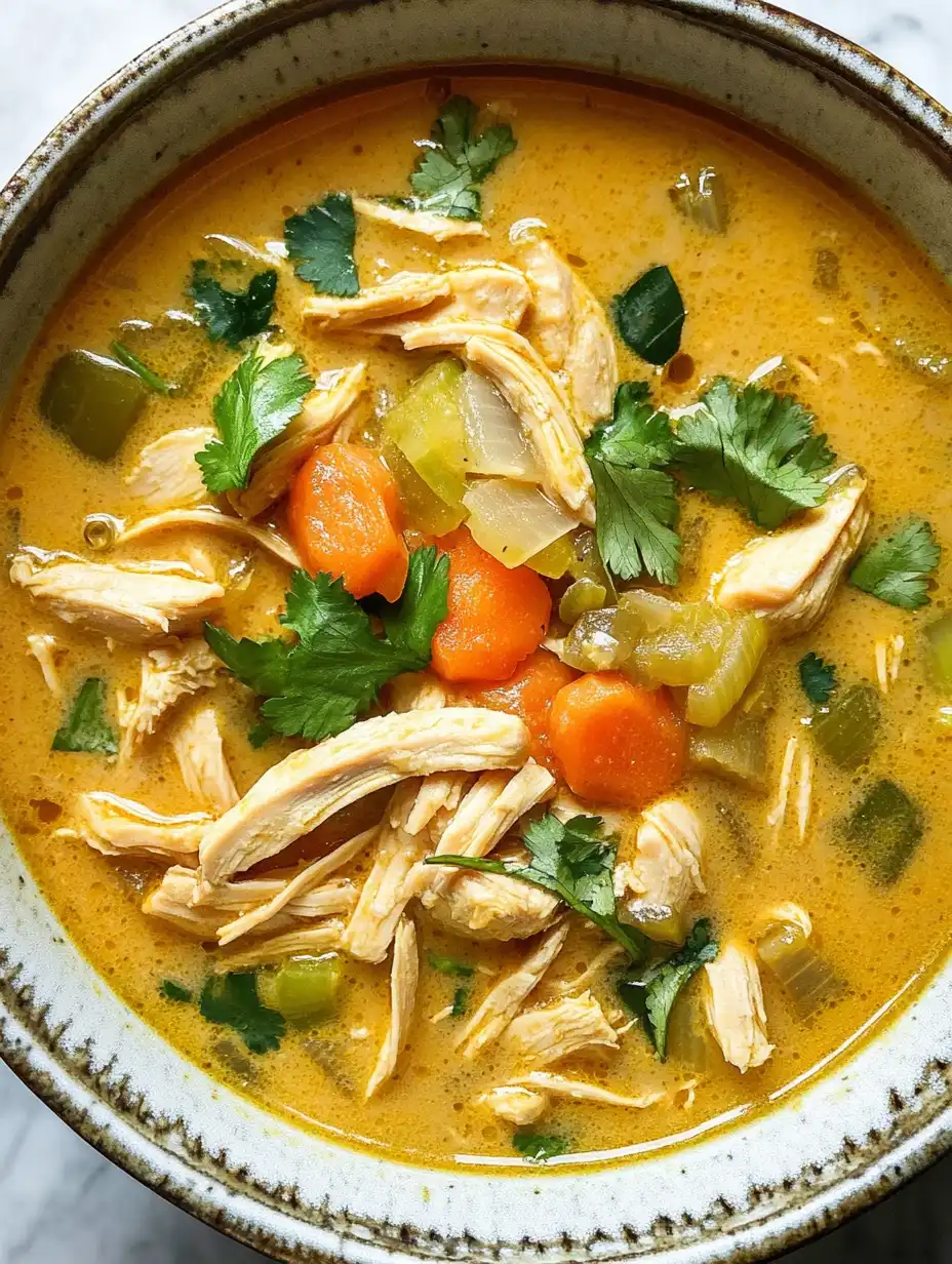 Easy Thai Chicken Curry Soup