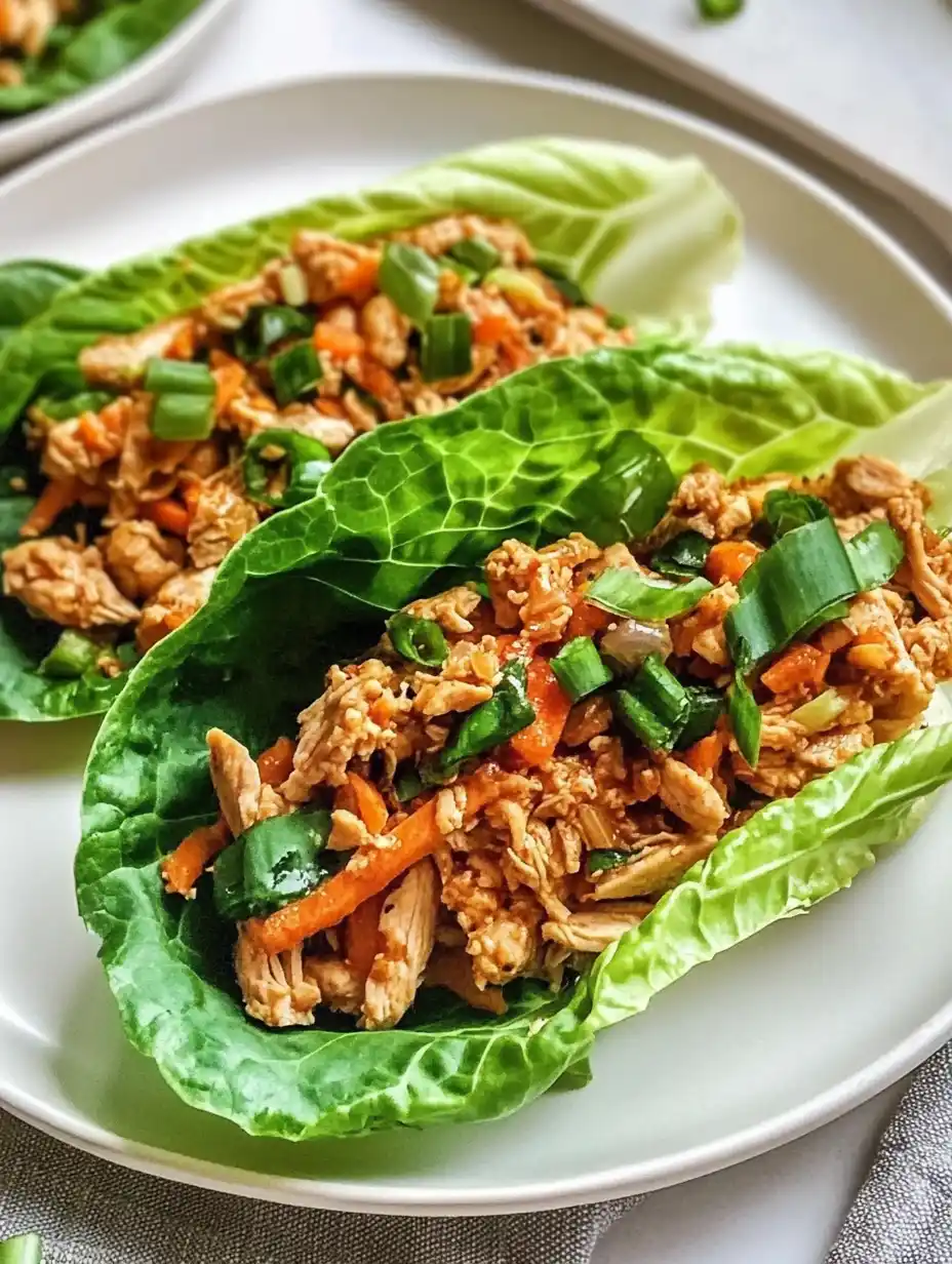 Thai Chicken Lettuce Wraps