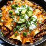 Beef Skillet Enchiladas