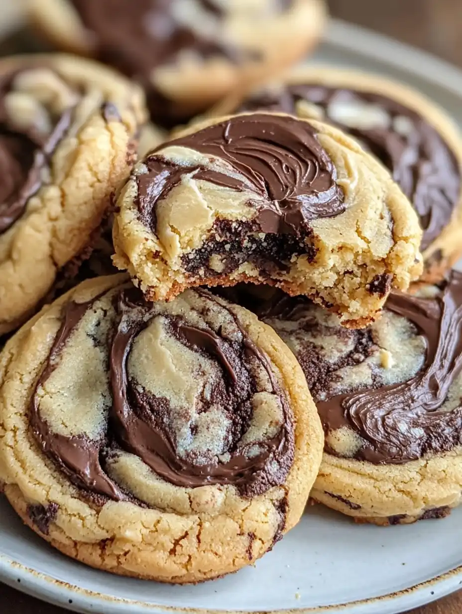 Peanut Butter Brownie Swirl Cookies