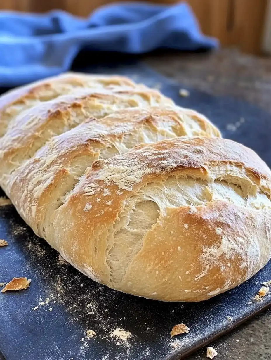 Rustic Italian Crusty Bread Recipe