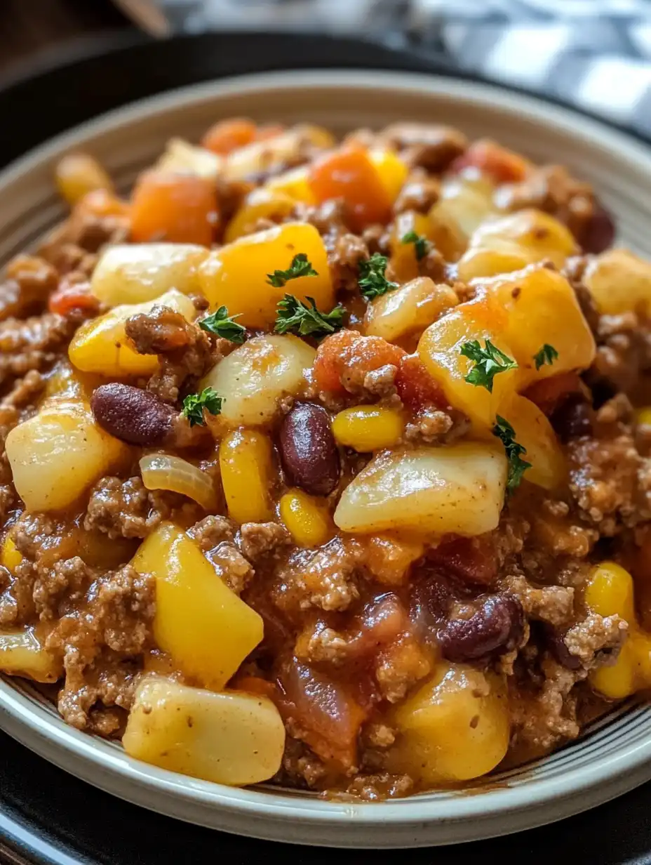 Slow Cooker Cowboy Casserole