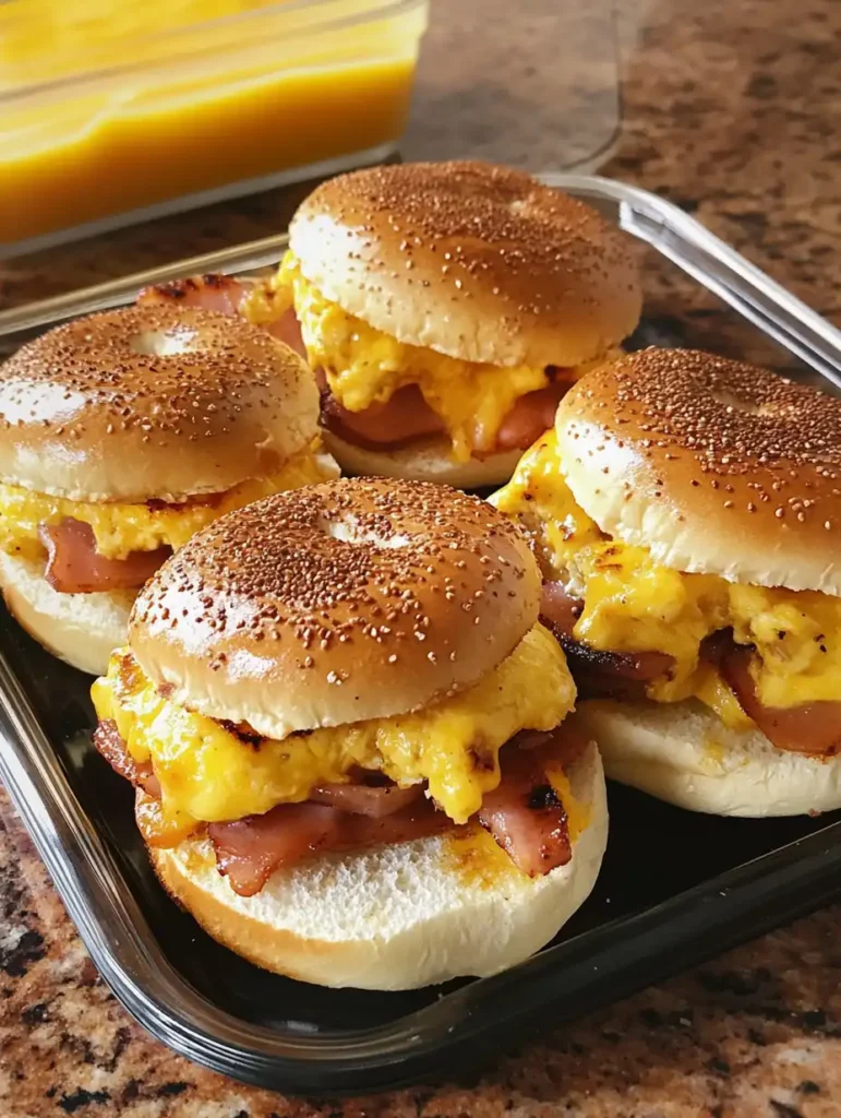 Bagel Breakfast Sliders