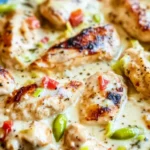 Creamy Pepperoncini Chicken Skillet