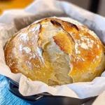 Dutch Oven No Knead Crusty Bread