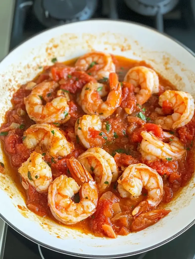 15-Minute Garlic Shrimp In Tomato Sauce