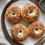 Air Fryer Protein Bagels