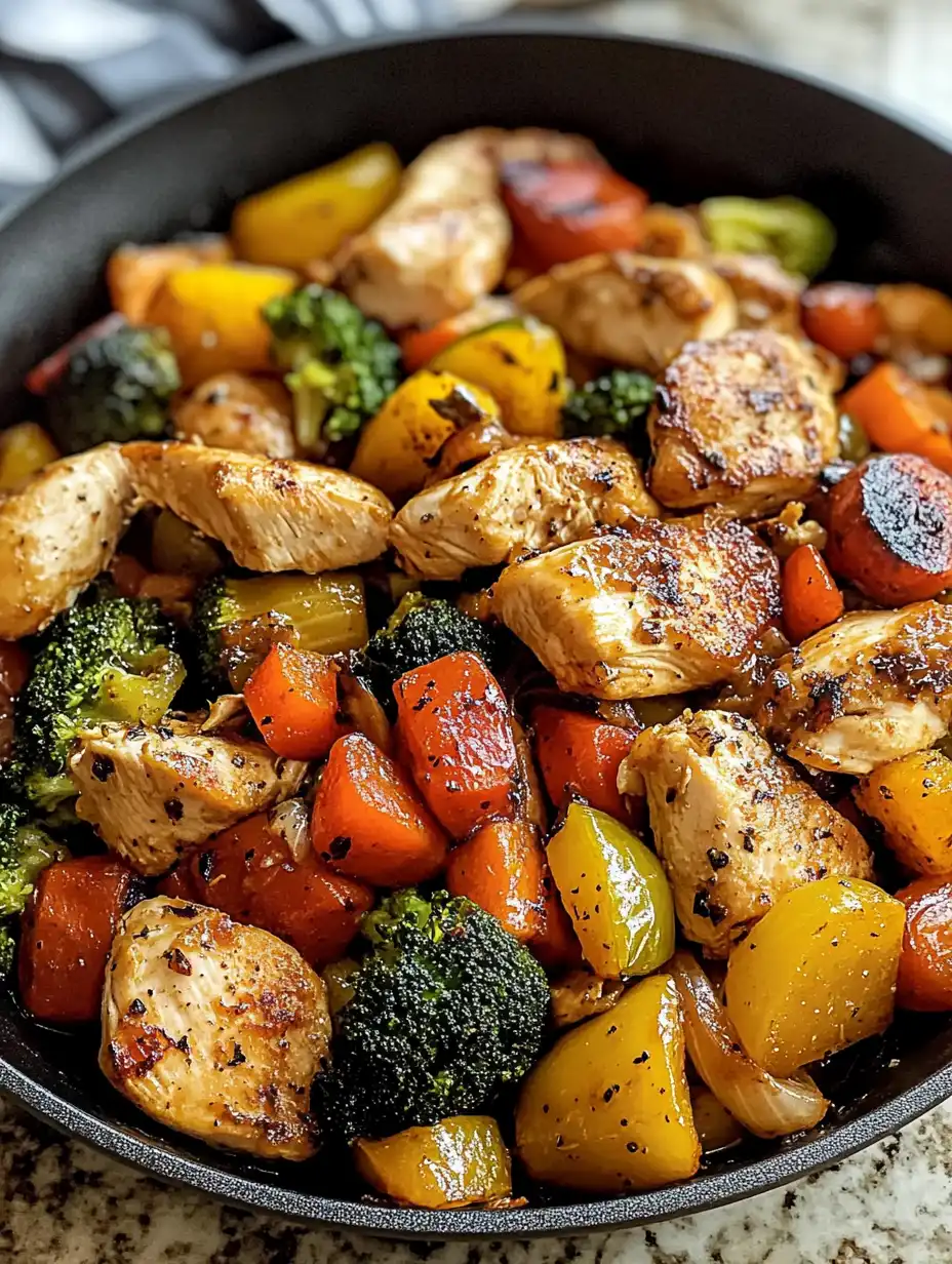 Healthy Chicken and Vegetables Skillet