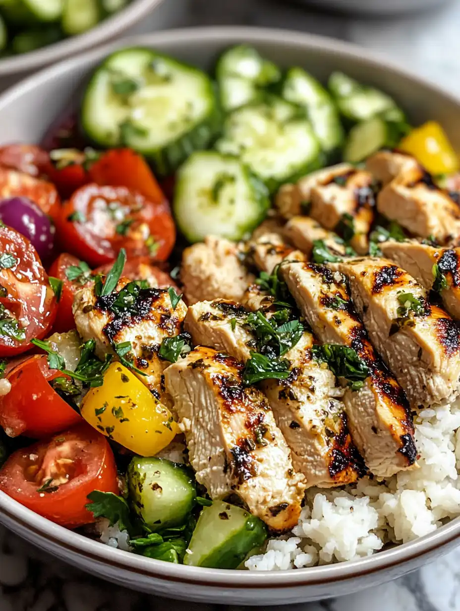 Healthy Greek Chicken Bowls
