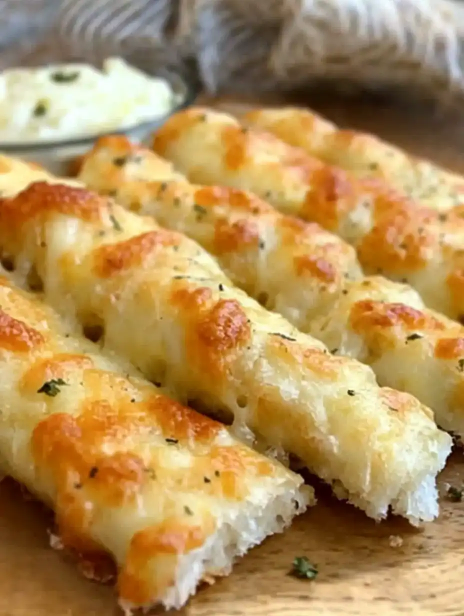 Homemade Cheesy Breadsticks