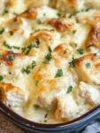 Keto Chicken Alfredo Casserole