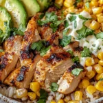 Street Corn Chicken Rice Bowl