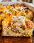 Biscuits and Gravy Breakfast Casserole