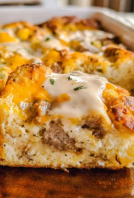 Biscuits and Gravy Breakfast Casserole