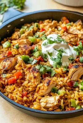 Chicken and Rice Taco Skillet
