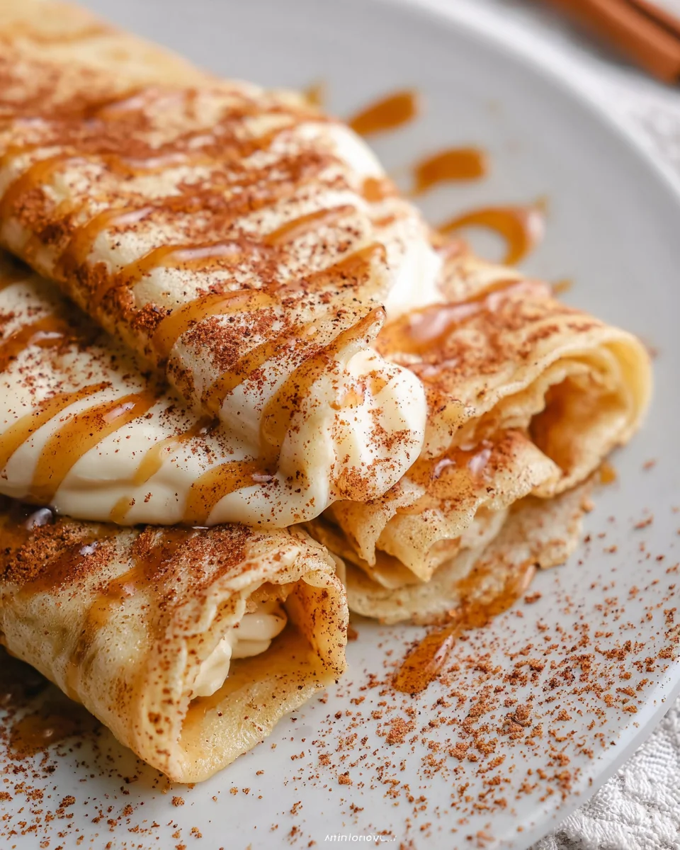 Cinnamon Roll Protein Crepes