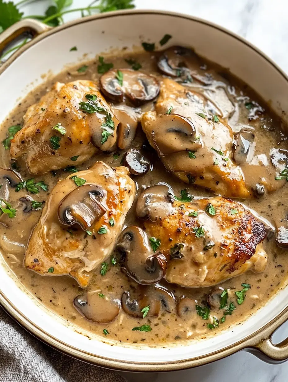 Creamy Mushroom Chicken Recipe