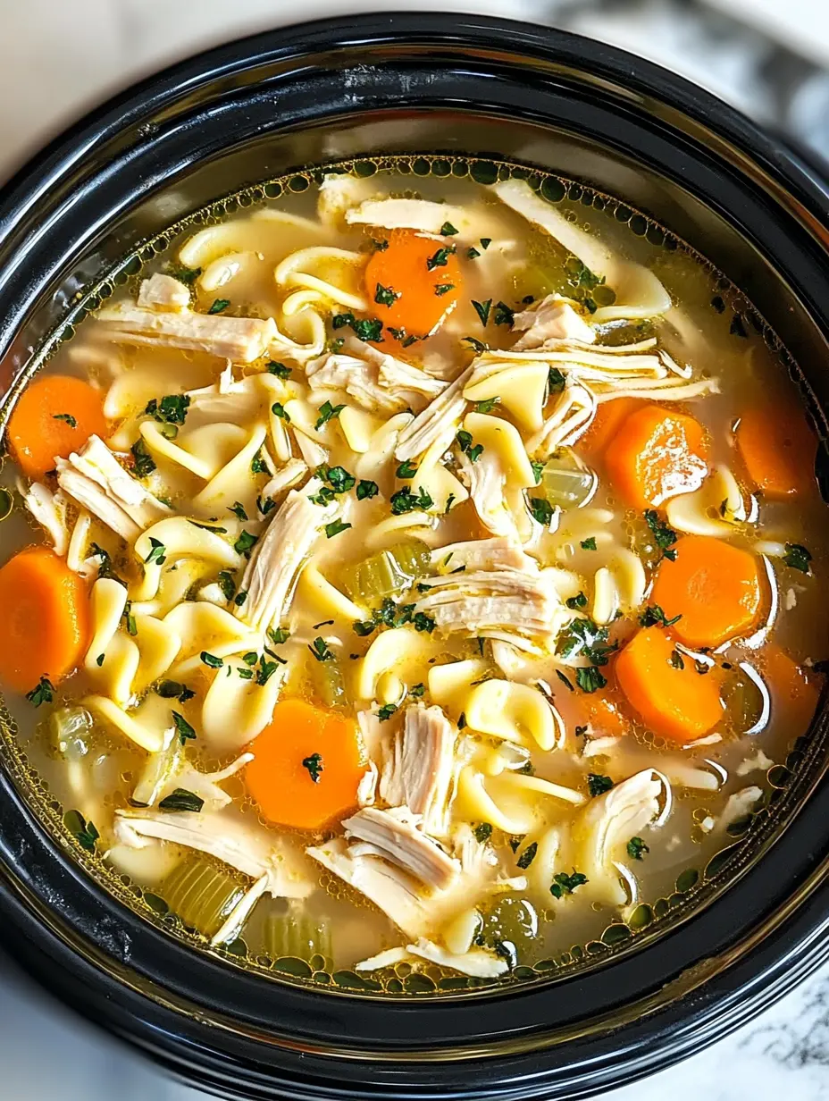 Crockpot Chicken Noodle Soup