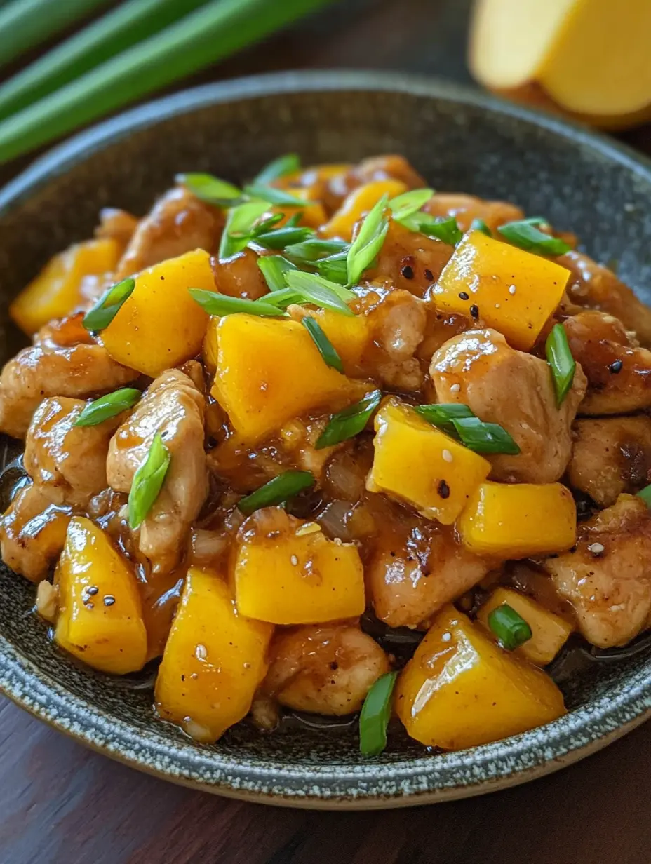 Easy Chinese-Style Mango Chicken Stir Fry Recipe