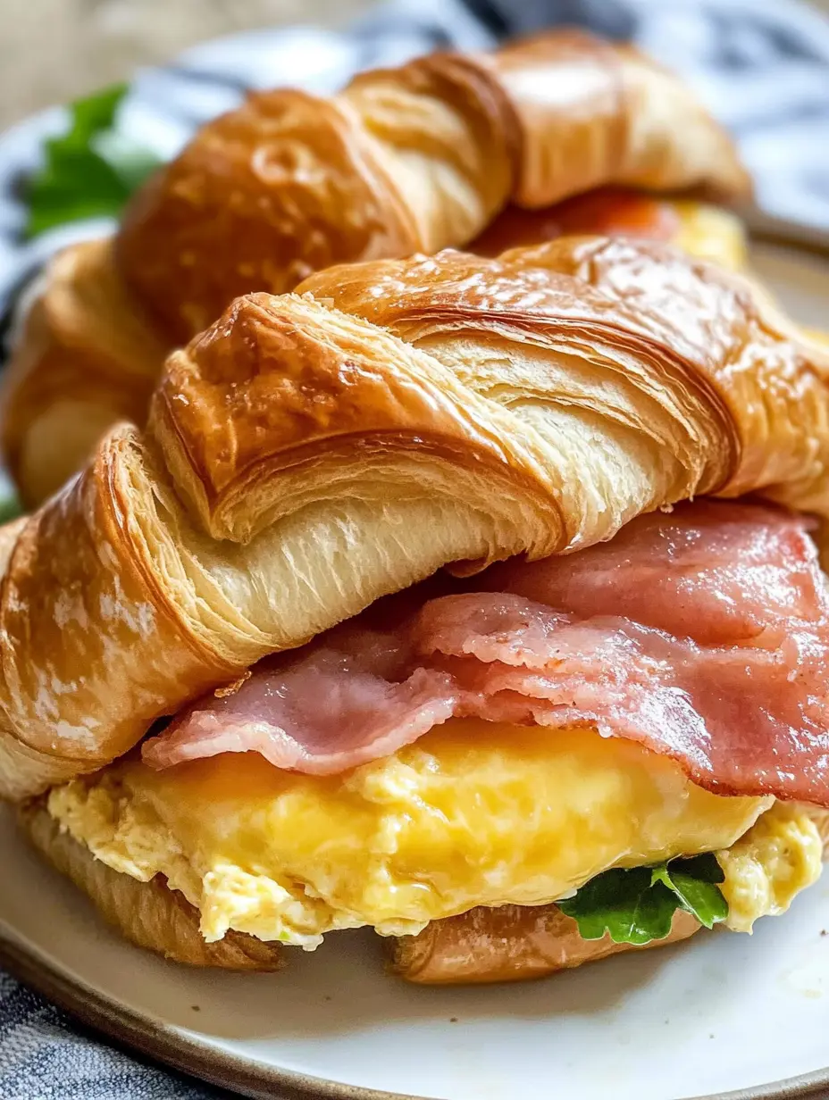 Easy Croissant Breakfast Sandwiches