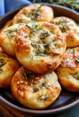 Easy Garlic Rosemary Focaccia Muffins