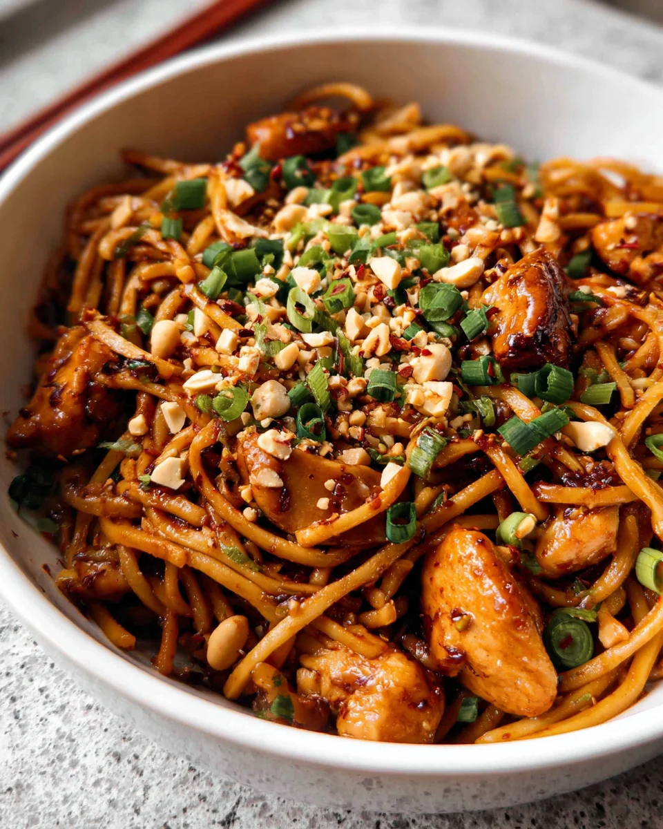 Kung Pao Chicken Noodles