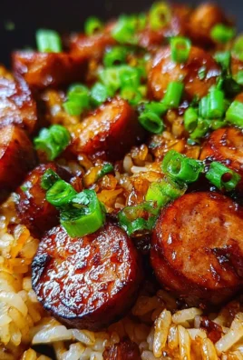 One-Pan Sweet and Tangy BBQ Sausage Rice