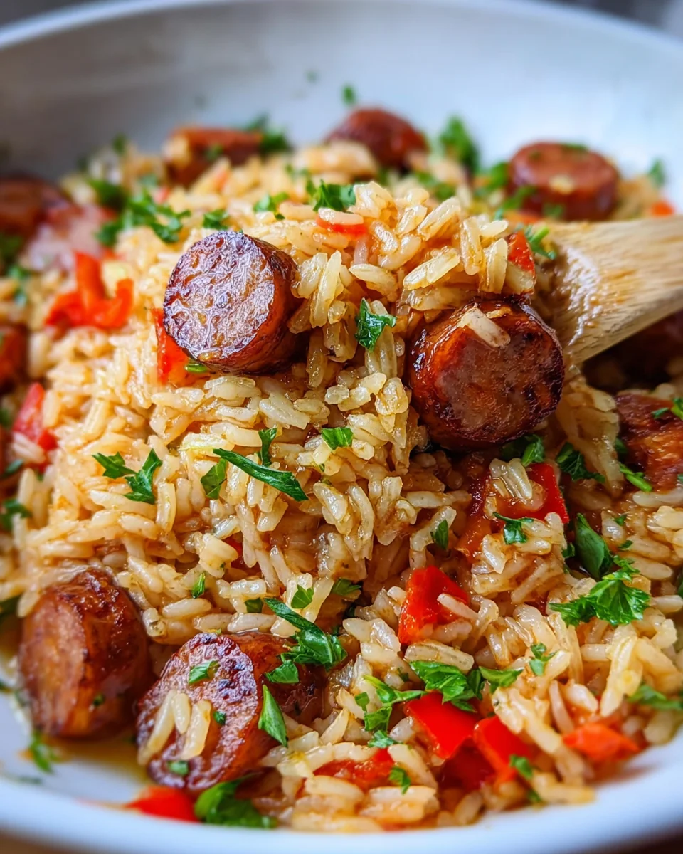 One-Pot Smoked Sausage And Rice Recipe