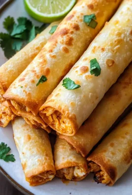 Oven Baked Chicken Taquitos Recipe