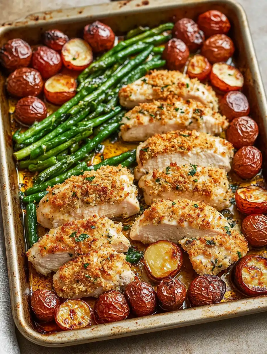 Parmesan Crusted Chicken Sheet Pan Dinner A One-Pan Wonder