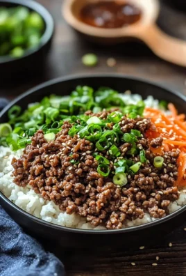 Quick and Flavorful Korean Ground Beef Bowl Recipe