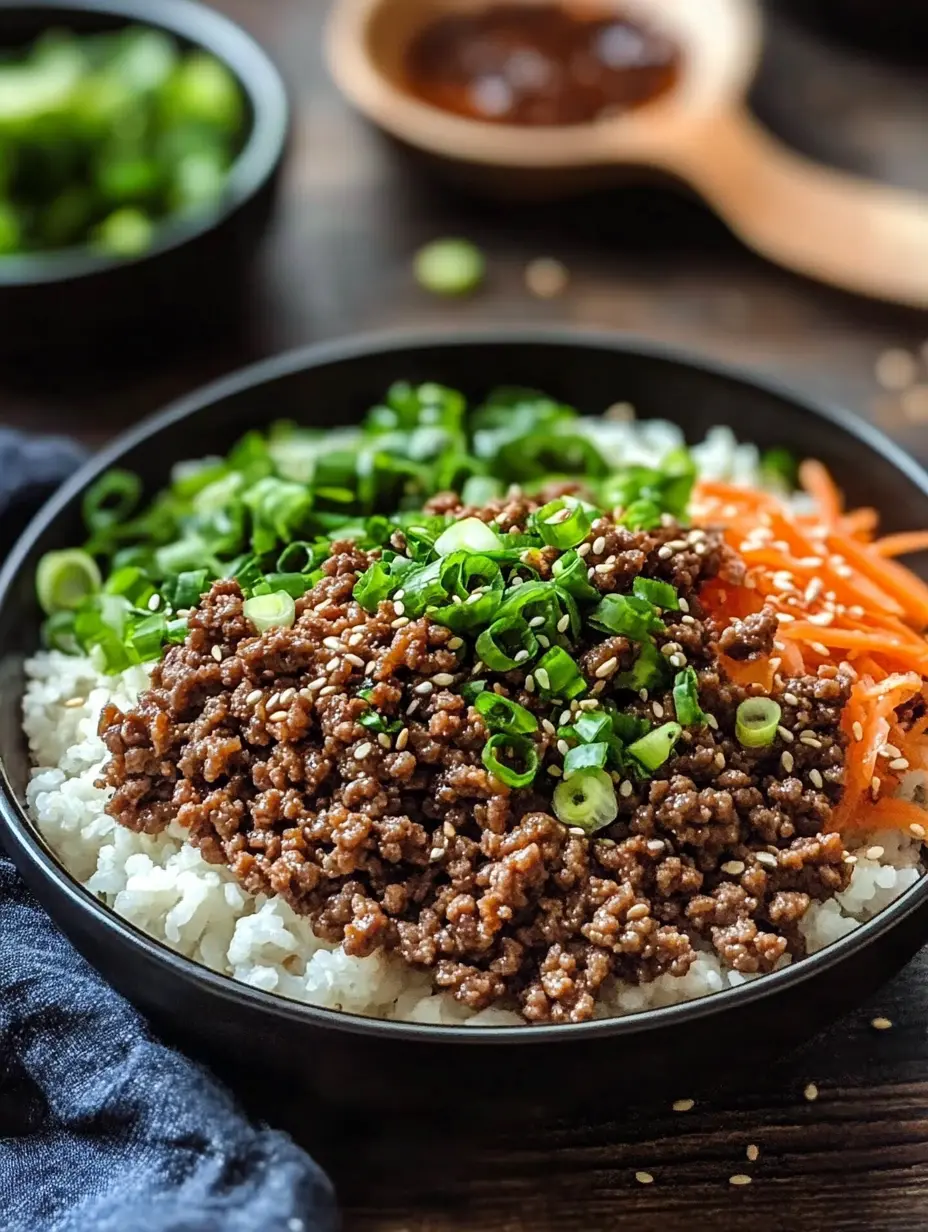 Quick and Flavorful Korean Ground Beef Bowl Recipe