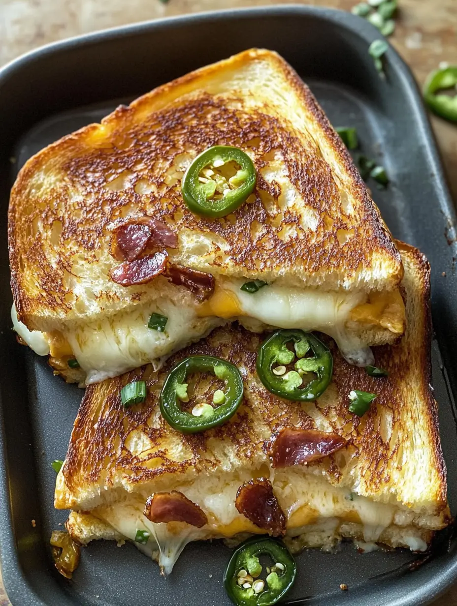 Roasted Jalapeño Popper Grilled Cheese