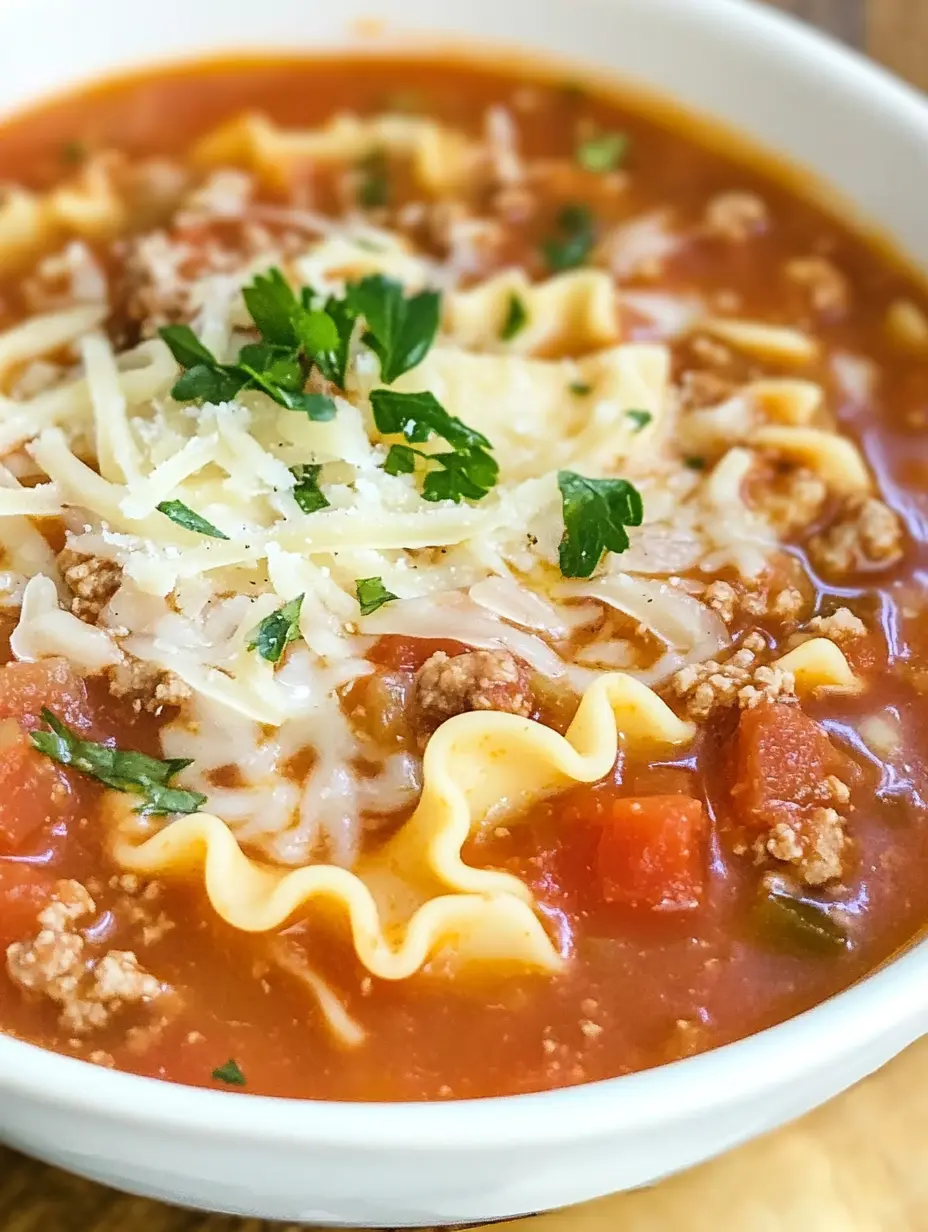 Slow Cooker Lasagna Soup