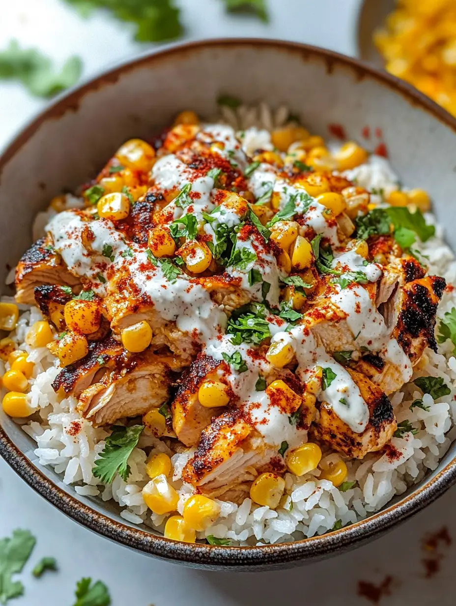 Street Corn Chicken Rice Bowl Recipe