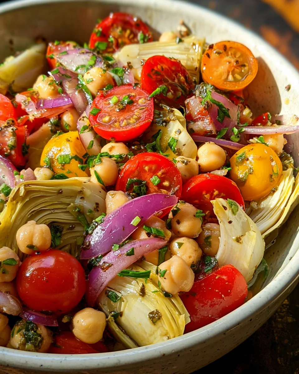 Tuscan Artichoke Tomato Salad