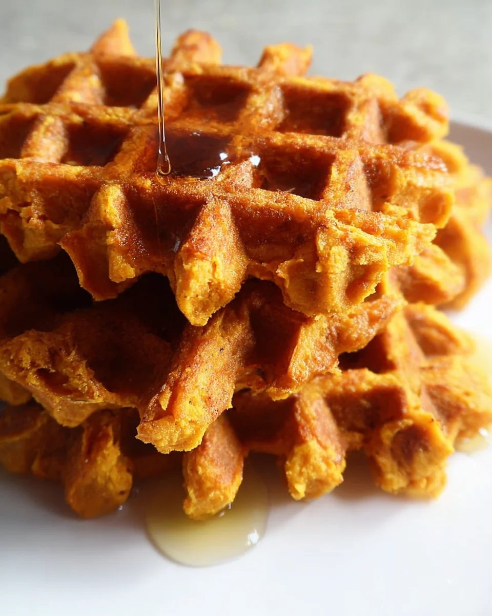Two Ingredient Sweet Potato Waffles