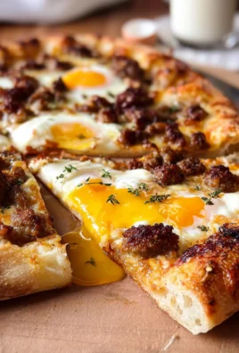 sausage breakfast pizza