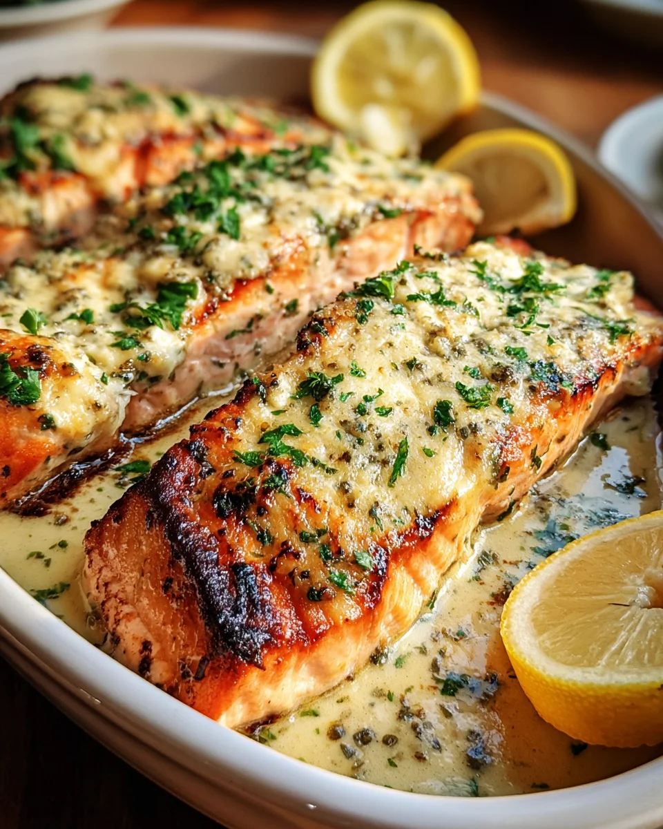 Baked Boursin Salmon