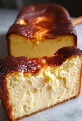 Burnt Basque Cheesecake in a Loaf Pan