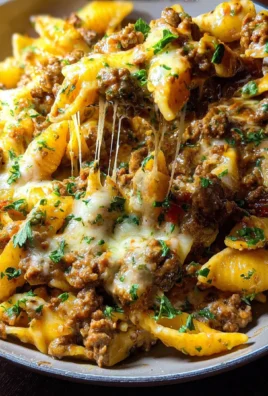 Cheesy Ground Beef Pasta Skillet
