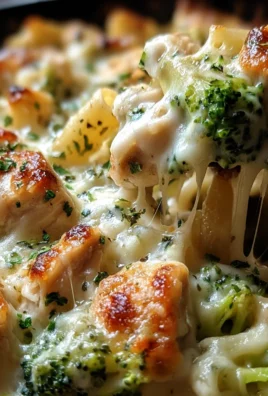Chicken and Broccoli Alfredo Bake