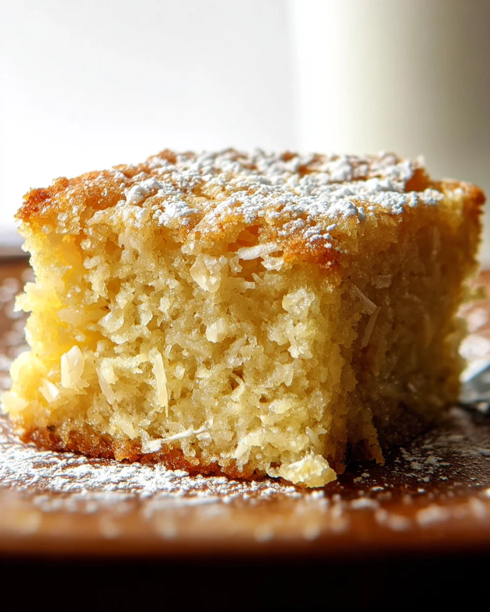 Coconut Milk Snack Cake