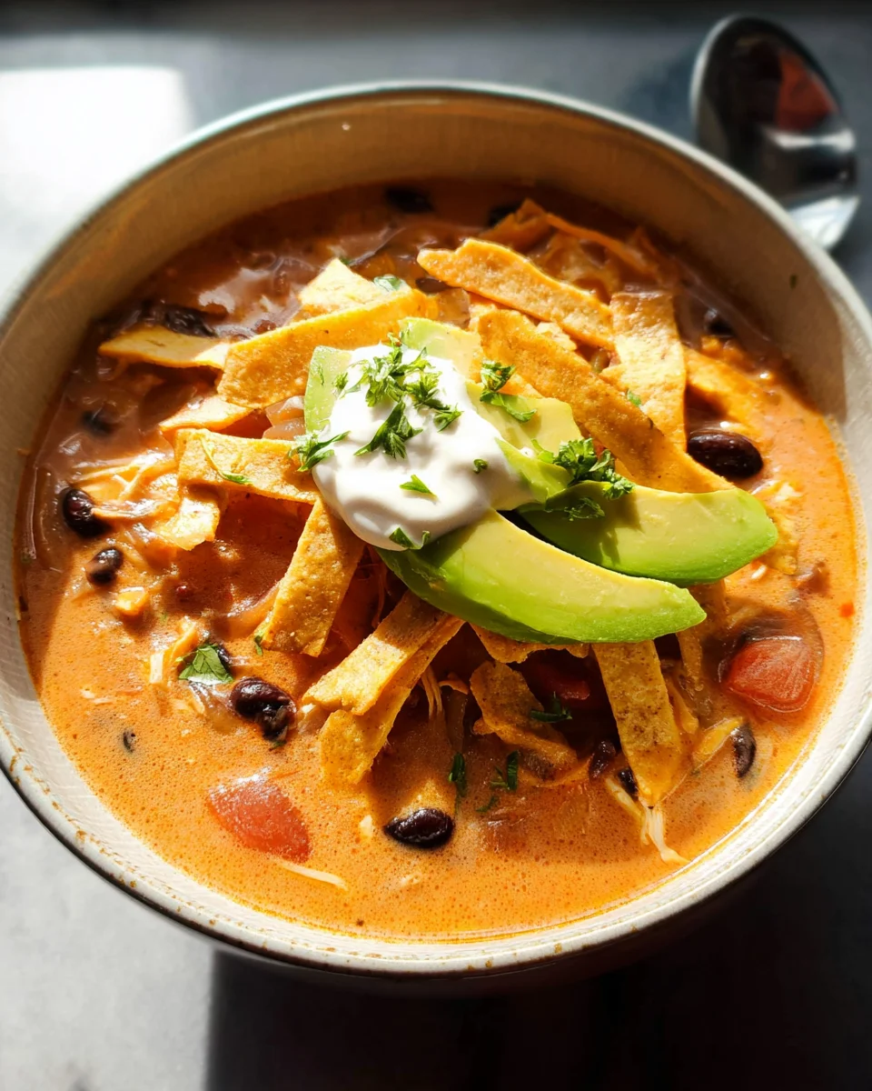 Creamy Chicken Tortilla Soup