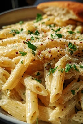 Creamy Garlic Penne Pasta
