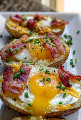 Double Baked Bacon + Egg Potatoes