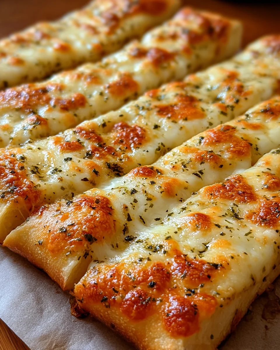 Homemade Cheesy Breadsticks